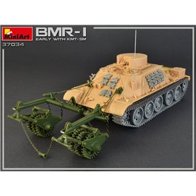 Mini Art 1:35 BMR-1 - EARLY MODEL WITH KMT-5M - MINE CLEANING ARMORED VEHICLE