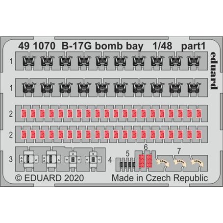 Eduard 1:48 B-17G bomb bay