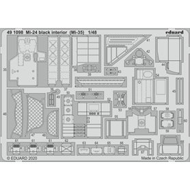 Eduard 1:48 Mi-24 interior black (Mi-35)