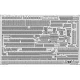 Eduard 1:350 USS CV-10 Yorktown safety nets & railings0