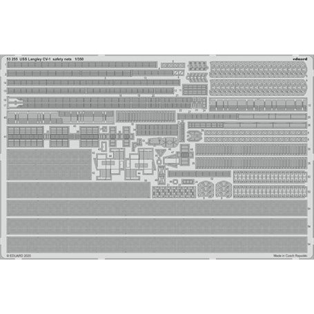 Eduard 1:350 USS Langley CV-1 safety nets0