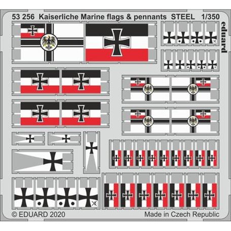 Eduard 1:350 Kaiserlische Marine flags & pennants STEEL0