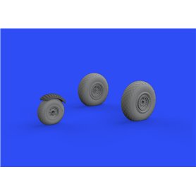 Eduard 1:32 B-24 wheels (8spoke front wheel)