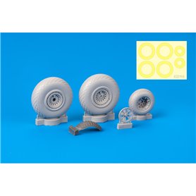 Eduard 1:32 B-24 wheels (8spoke front wheel)