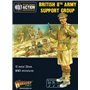 Bolt Action 8TH ARMY SUPPORT GROUP - HQ + MORTAR + MMG