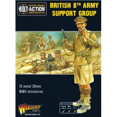 Bolt Action 8TH ARMY SUPPORT GROUP - HQ + MORTAR + MMG