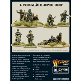 Bolt Action FALLSCHIRMJAGER SUPPORT GROUP - HQ + MORTAR + MMG