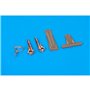 Eduard 1:48 B-17G undercarriage legs BRONZE