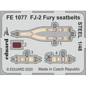 Eduard 1:48 FJ-2 Fury seatbelts STEEL
