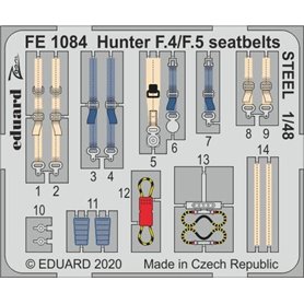 Eduard 1:48 Hunter F.4/F.5 seatbelts STEEL