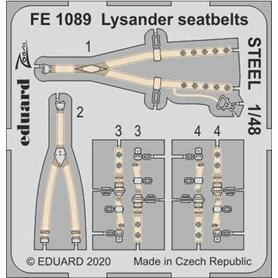 Eduard 1:48 Lysander seatbelts STEEL