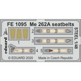 Eduard 1:48 Me 262A seatbelts STEEL