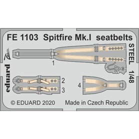 Eduard 1:48 Spitfire Mk.I seatbelts STEEL