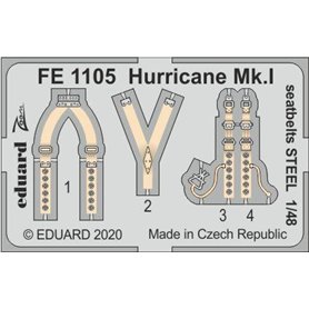 Eduard 1:48 Hurricane Mk.I seatbelts STEEL
