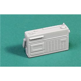 Eureka XXL Radiomagnetofony kasetowe, 2 szt. Zestaw składa się z 4 części z żywicy.