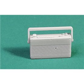 Eureka XXL Radiomagnetofony kasetowe, 2 szt. Zestaw składa się z 4 części z żywicy.