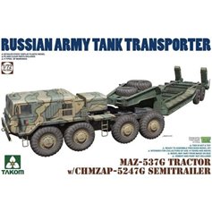 Takom 1:72 MAZ-537G W/CHMZAP-5247G - RUSSIAN ARMY TANK TRANSPORTER