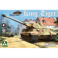 Takom 1:35 Pz.Kpfw.VI King Tiger - PORSCHE TURRET - FULL INTERIOR w/new track 