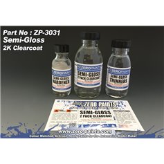 Lakier bezbarwny 2 składnikowy Zero Paints Semi-Gloss 2 Pack Clearcoat 100ml