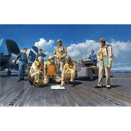 Tamiya 61107 1/48 WWII USN Pilots w/Tug
