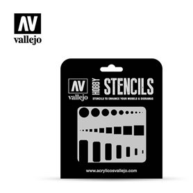 Vallejo ST-AIR003 Access Trap Doors STENCIL
