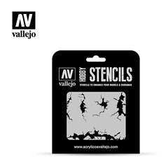Vallejo ST-TX001 Cracked wall stencil