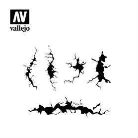 Vallejo ST-TX001 Cracked wall stencil