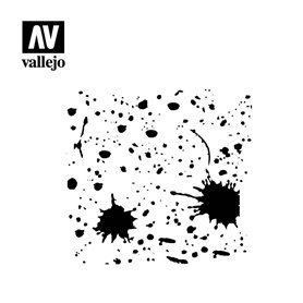 Vallejo ST-TX003 Splash & Stains stencil