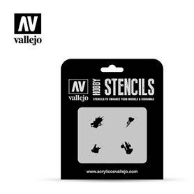 Vallejo ST-TX004 Petrol Spills stencil