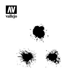 Vallejo ST-TX005 Paint Stain stencil