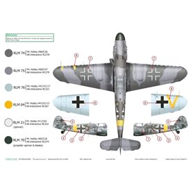 Exito Decals 1:48 Kalkomanie do Messerschmitt Bf-109 G-10/U-4 - THE LAST IN LINE