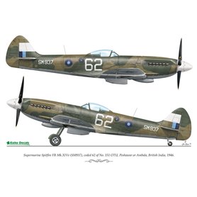 Exito Decals 1:72 Kalkomanie do Supermarine Spitfire FR Mk.XIVe - SWEET FOURTEENS