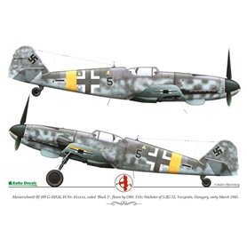 Exito Decals 1:72 Kalkomanie do Messerschmitt Bf-109 G-10/U-4 - THE LAST IN LINE