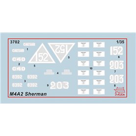 Zvezda 3702 1/35  M4A2 Sherman 