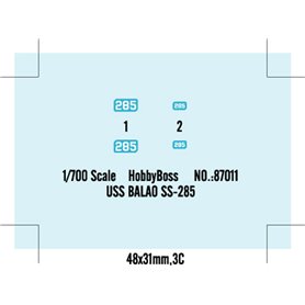 Hobby Boss 87011 1/700 Uss Balao Ss-285