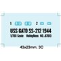 Hobby Boss 87013 1/700 Uss Gato Ss-212 1944