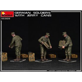 Mini Art 1:35 GERMAN SOLDIERS W/JERRY CAN