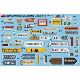 Mini Art 35609 German road signs WWII Ardennes