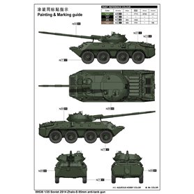 Trumpeter 09536 Soviet 2S14 Zhalo-S 85mm ATG