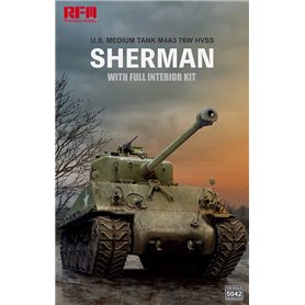 RFM-5042 M4A3 76W HVSS Sherman With full interior and workable track links