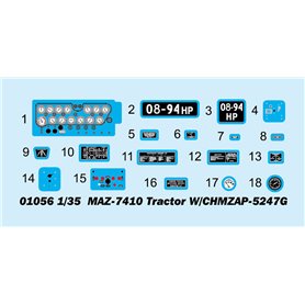 Trumpeter 1:35 MAZ-7410 z naczepą CHMZAP-5247G