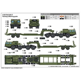 Trumpeter 1:35 MAZ-7410 z naczepą CHMZAP-5247G