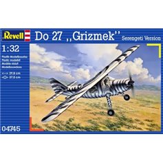 Revell 1:32 Dornier Do-27 Grizmek - SERENGETI VERSION - MODEL SET - z farbami
