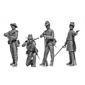 ICM 1:35 AMERICAN CIVIL WAR - CONFEDERATE INFANTRY