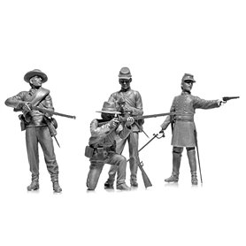 ICM 1:35 AMERICAN CIVIL WAR - CONFEDERATE INFANTRY