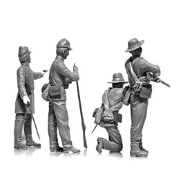 ICM 1:35 AMERICAN CIVIL WAR - CONFEDERATE INFANTRY