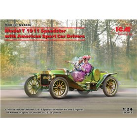 ICM 24026 Model T 1913 Speedster with American Sport Car Drivers