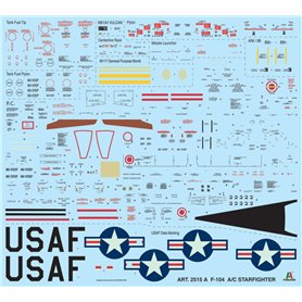Italeri 2515 1/32 F-104 A/C Starfighter