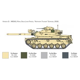 Italeri 6582 1/35 M60 A3 Medium Battle Tank