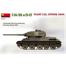Mini Art 135 T-34-85 w/D-5T .Plant 112. Spring'44